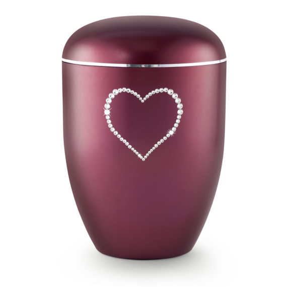 Crystal red Swarovski heart
