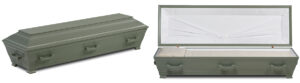 32 Dusty green pine Coffin