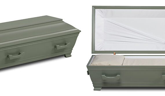 32 Dusty green pine Coffin