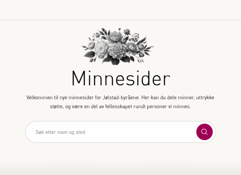 Vi har lansert nye minnesider