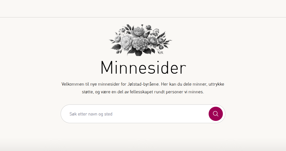 Vi har lansert nye minnesider